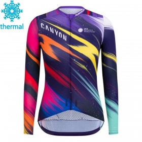 Maillot Cyclisme 2020 Canyon-SRAM Femme Hiver Thermal Fleece N001